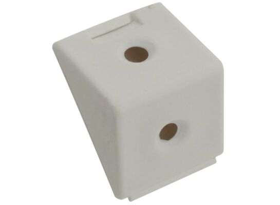 Złącze kątowe pojedyncze białe 12 szt.