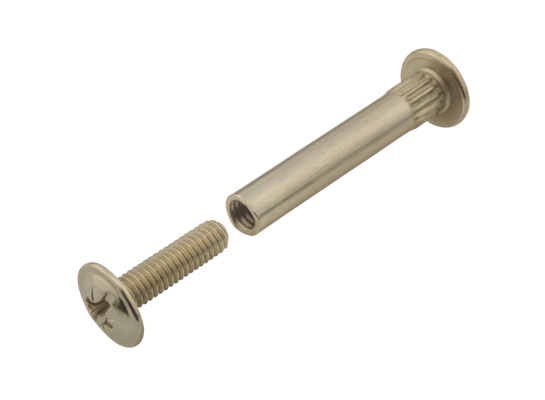 Złącze śrubowe Ø5 mm 4 szt. nikiel