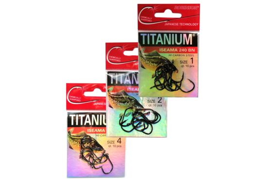 Haczyki TITANIUM ISEAMA 10 szt. rozmiar 4