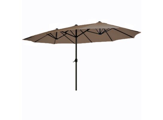 Parasol podwójny brązowy