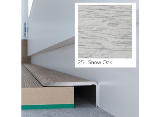 Profil podłogowy CS25 zakończeniowy dąb śnieżny 1,2 m Arbiton