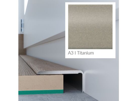 Profil podłogowy CS25 zakończeniowy tytan 2,0 m Arbiton