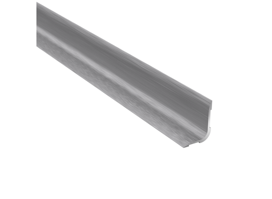 Profil podłogowy PRO - L zakończeniowy srebrny szczotka 0,93 m Arbiton