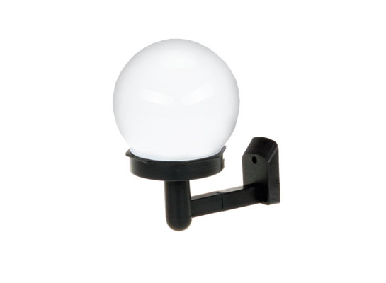 Lampa solarna kulka na płot