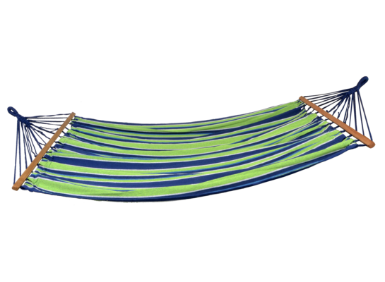 Hamak dwuosobowy 200 x 150 cm zielono-niebieski