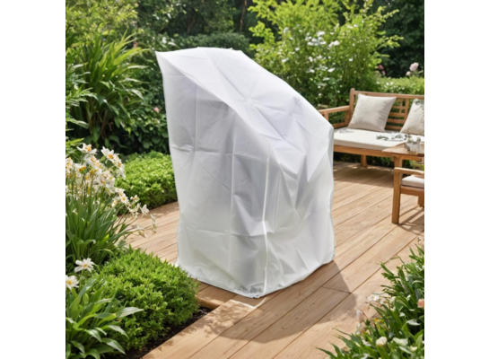 Pokrowiec na krzesła 125 x 50 x 30 cm biały