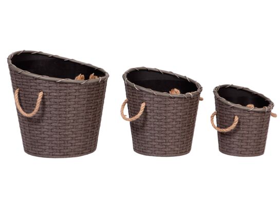 Doniczka polyrattan Ø23cm