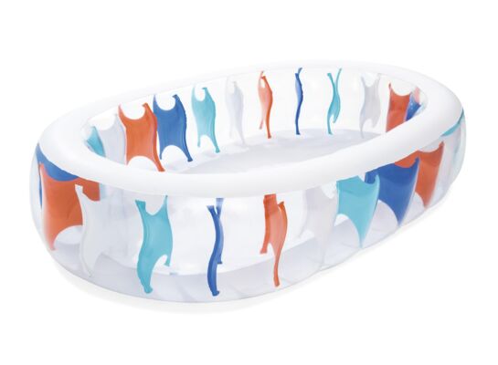 Basen dmuchany elipsa transparentny 229 cm Bestway