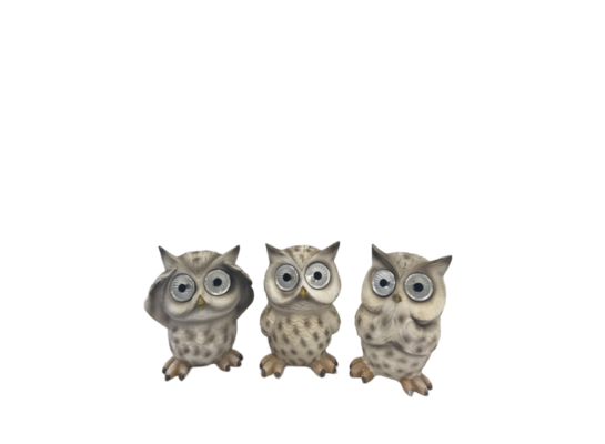 Lampa solarna figurki sowa mix 13 cm