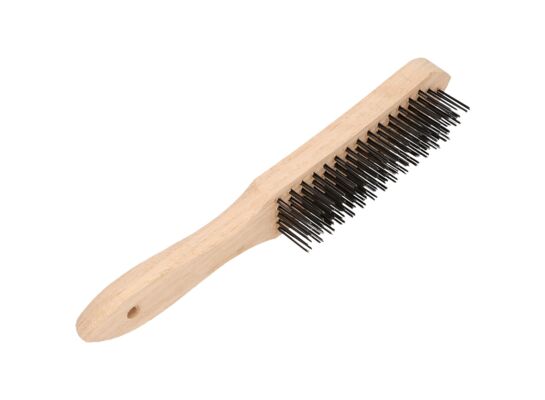 Szczotka ręczna drewniana - stalowa 5 rzędów FASTER TOOLS