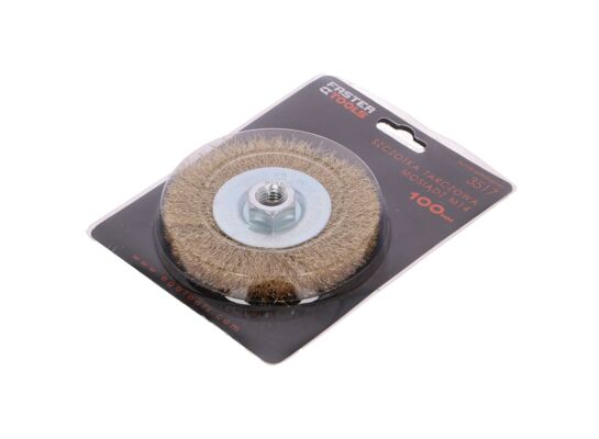 Szczotka tarczowa M14 - mosiądzowana 100 mm FASTER TOOLS