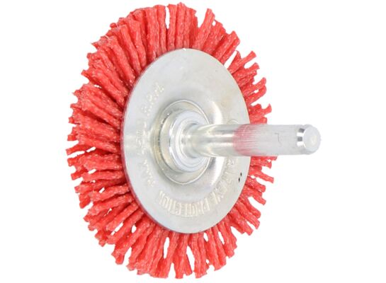 Szczotka tarczowa trzpień - nylonowa 65 mm FASTER TOOLS