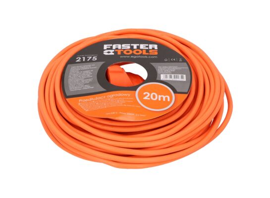 Przedłużacz ogrodowy 20 m FASTER TOOLS