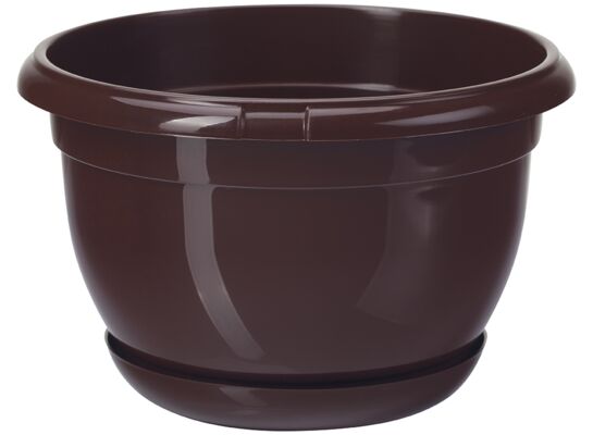 Doniczka MALTA 19 cm brąz