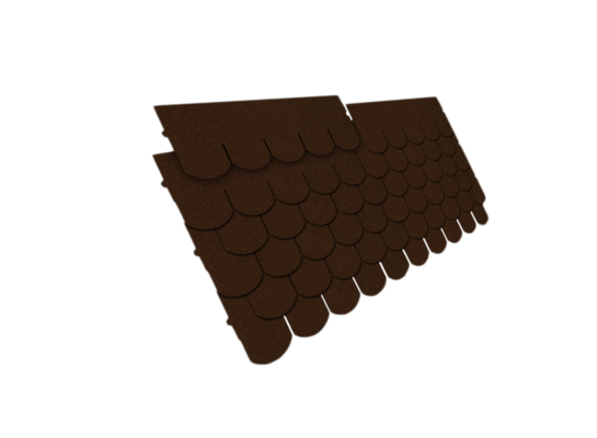 Gont bitumiczny IZOHAN - ETA Karpiówka 800 brąz 3 m² IZOHAN