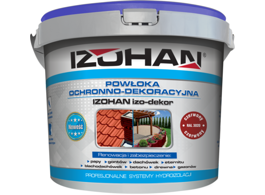 Powłoka ochronno-dekoracyjna IZOHAN IZO-DEKOR 20 kg czerwony IZOHAN