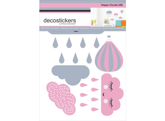 Naklejka dekoracyjna Decostickers Happy clouds 48 Primacol Decorative