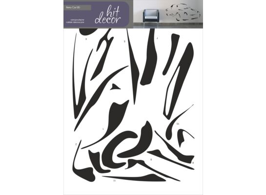 Naklejka dekoracyjna HIT DECOR Retro car 8 Primacol Decorative