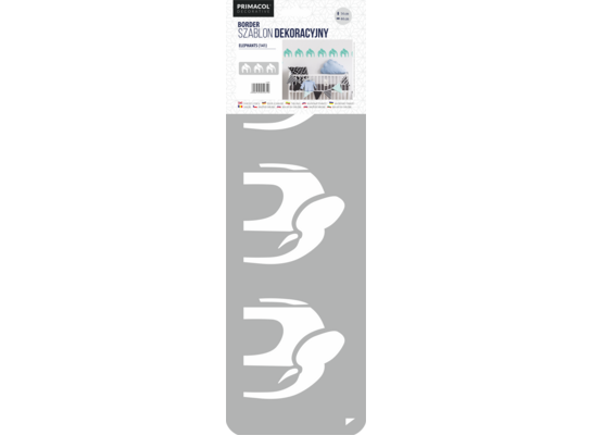 Szablon border nr 141 Elephants Primacol Decorative