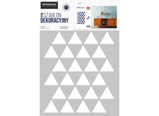 Szablon Mega nr 520 Triangles Primacol Decorative