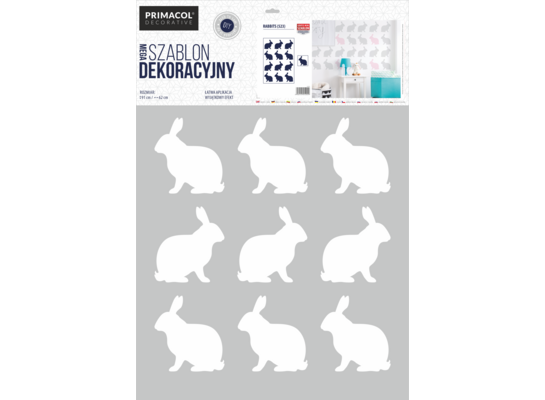 Szablon Mega nr 523 Rabbits Primacol Decorative