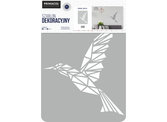 Szablon XXL nr 95 "Humming-bird" Primacol Decorative