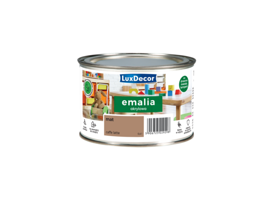 Emalia LuxDecor Caffe latte 0,4 l akrylowa MAT