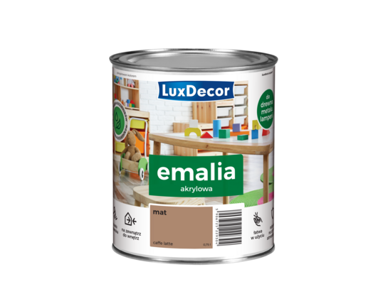 Emalia LuxDecor Caffe latte 0,75 l akrylowa MAT