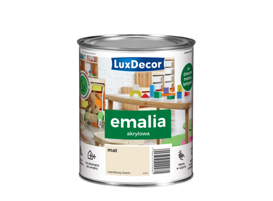 Emalia LuxDecor Waniliowy krem 0,75 l akrylowa MAT