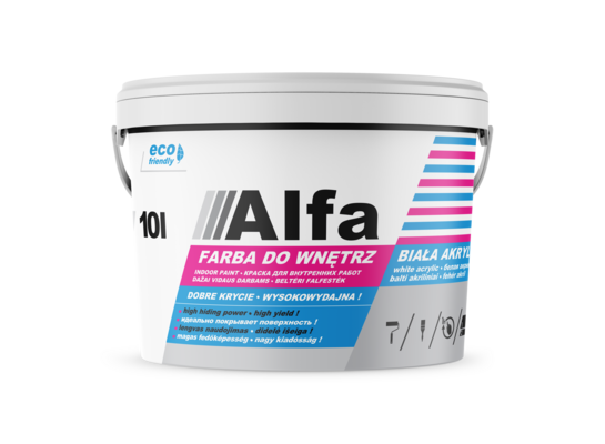 Farba Alfa biała 10 l Primacol Professional