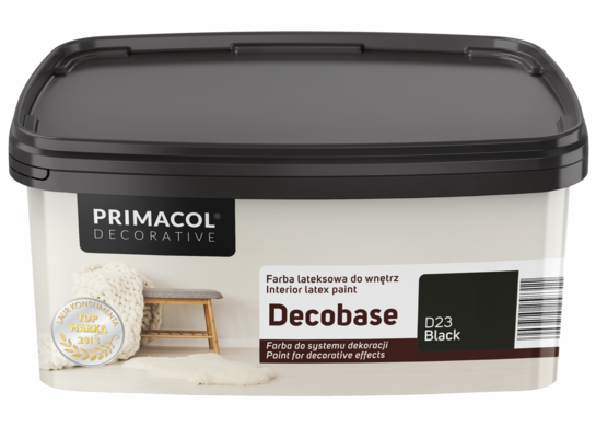 Farba Decobase Black D23 1 l Primacol Decorative