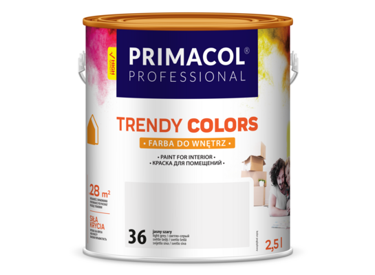 Farba Trendy Colors jasny szary (36) 2,5 l Primacol Professional