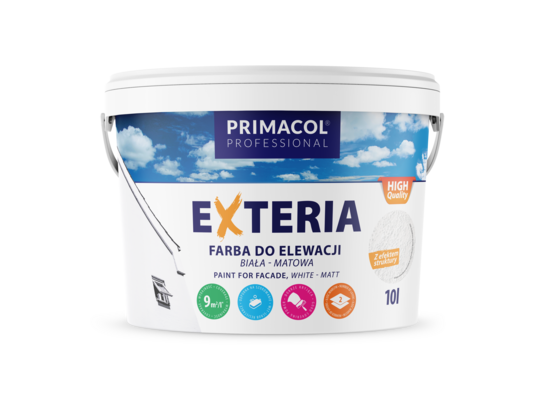 Farba elewacyjna strukturalna Exteria 10 l Primacol Professional