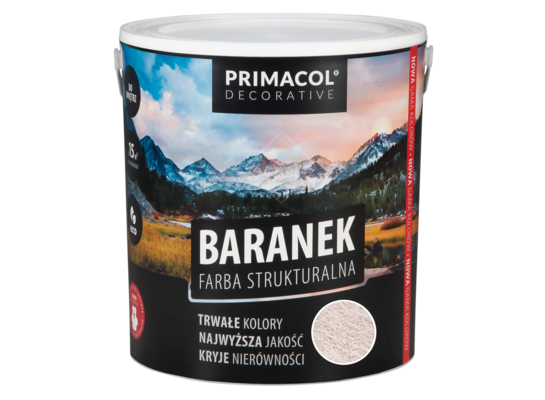 Farba strukturalna Baranek cappuccino 5 l Primacol Decorative