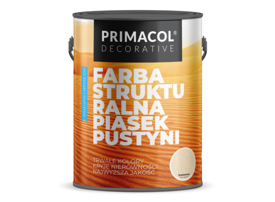 Farba strukturalna Piasek pustyni kremowy 5 l Primacol Decorative
