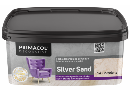 Farba dekoracyjna Silver Sand Barcelona S4 1 l Primacol Decorative