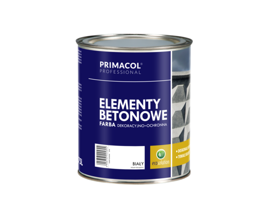 Farba do elementów betonowych biały 0,75 l Primacol Professional