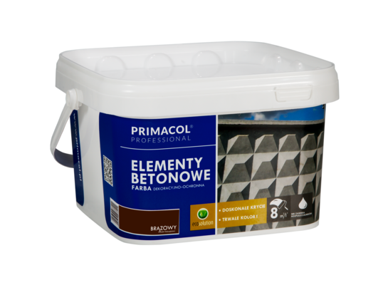 Farba do elementów betonowych brązowy 2,5 l Primacol Professional