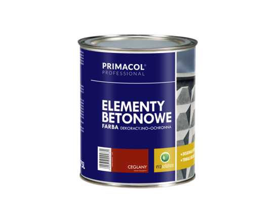 Farba do elementów betonowych ceglany 0,75 l Primacol Professional