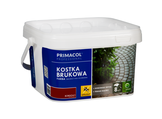 Farba do kostki brukowej bordowy 2,5 l Primacol Professional