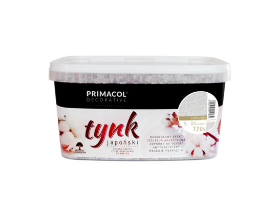 Tynk japoński Złota Mgła 720 g Primacol Decorative