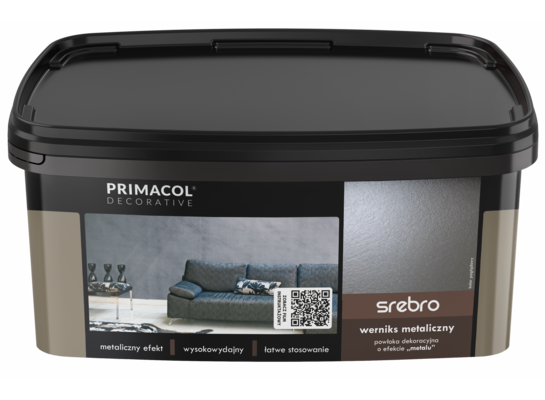 Werniks metaliczny srebrny 1 l Primacol Decorative