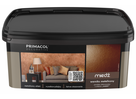 Werniks metaliczny miedziany 1 l Primacol Decorative