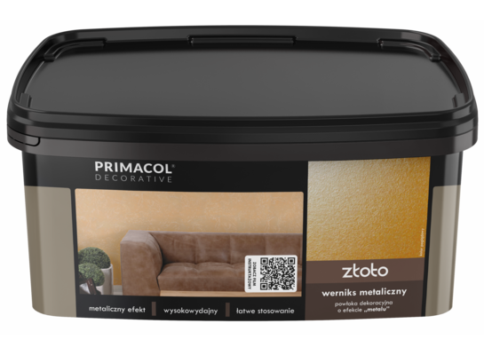 Werniks metaliczny złoty 1 l Primacol Decorative