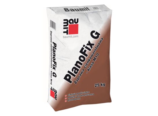 Zaprawa cienkowarstwowa klasy M10 - PlanoFix G 25 kg BAUMIT