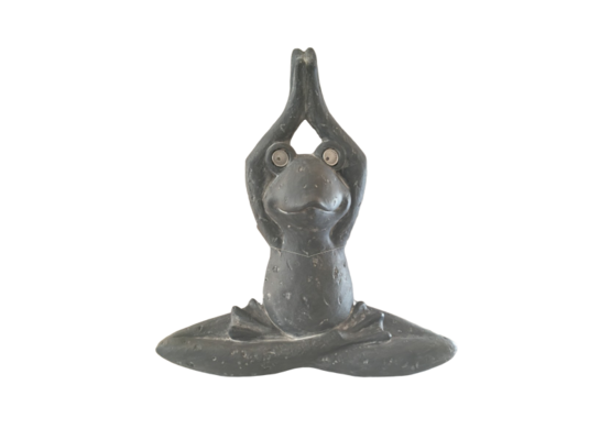 Lampa solarna figura żaba joga 47,2 cm