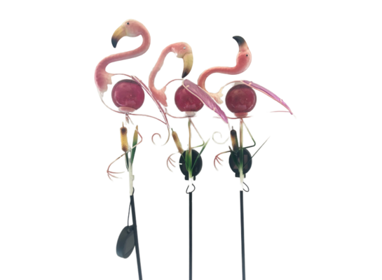 Lampa solarna flaming różowy 81,3 cm 