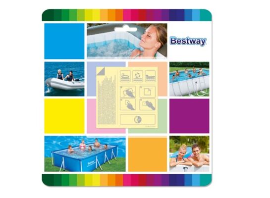 Zestaw 10 łatek 6,5 x 6,5 cm BESTWAY