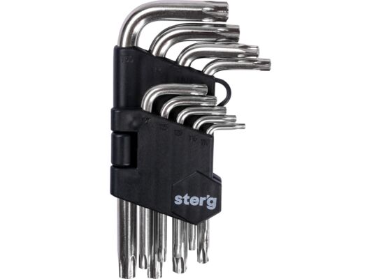 Klucz Torx z otworem T10-50 komplet 9 szt. Drel