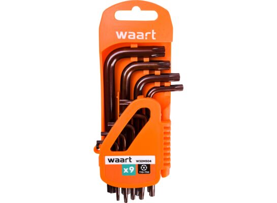 Klucz Torx z otworem T10-50 S2 komplet 9 szt. Jufisto